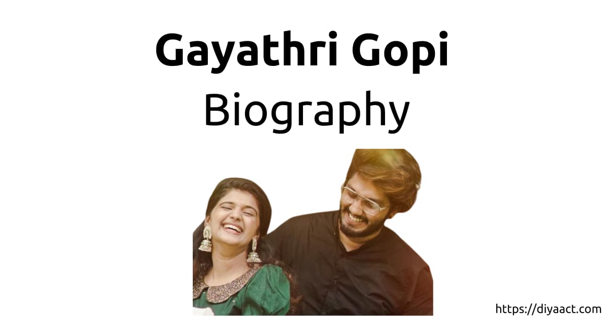 gayathri gopi sanjay biography