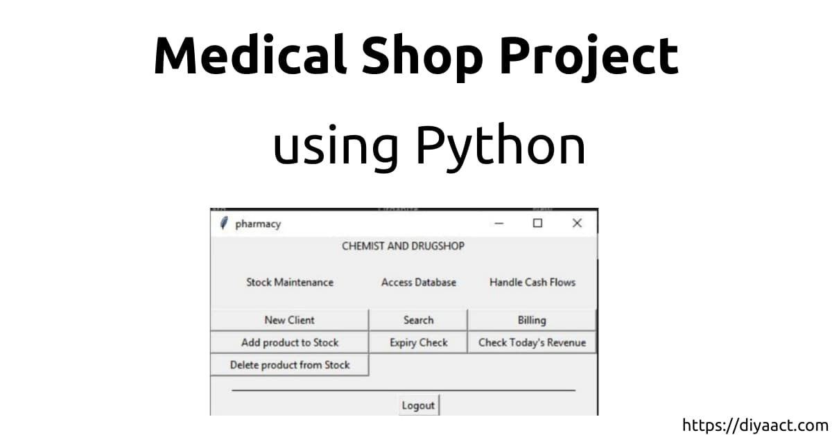 Read more about the article Medical Shop Management System Project in Python