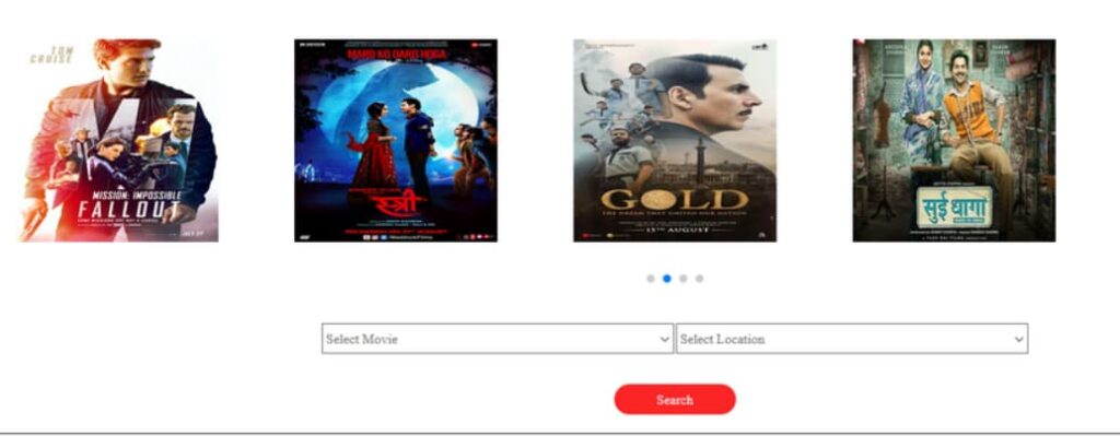 movie ticket booking php project