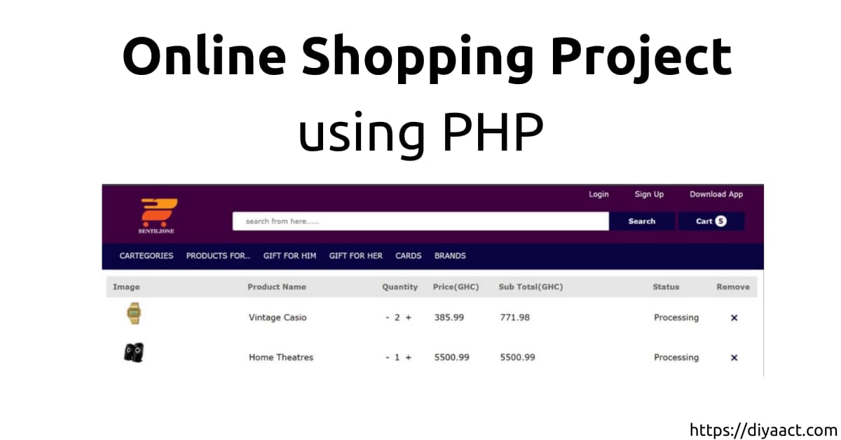 Read more about the article Online Shopping Project PHP