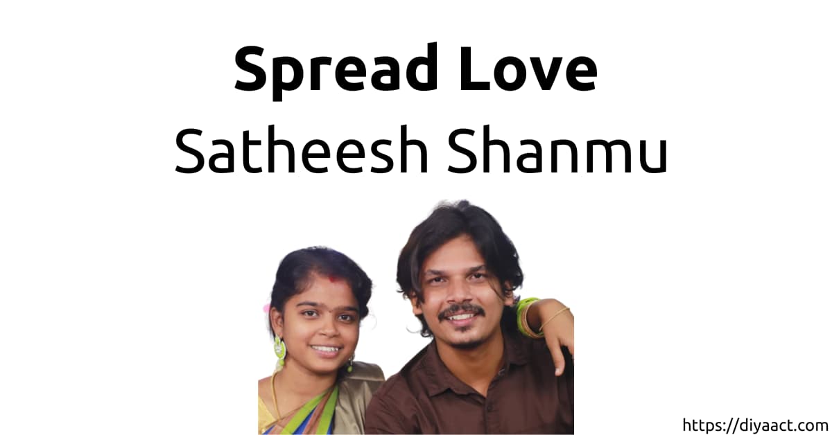 spread love couples satheesh shanmu