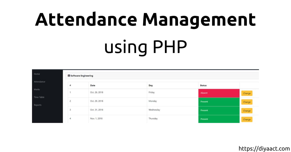 Read more about the article Attendance Management System PHP