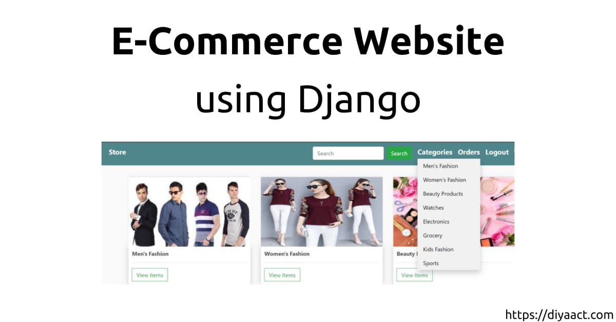 Read more about the article Ecommerce Website using Django