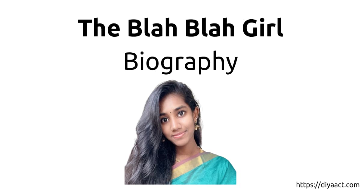the blah blah girl nivetha bio data